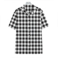 Black And White Gingham Pattern Print Hawaiian Shirt