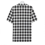 Black And White Gingham Pattern Print Hawaiian Shirt