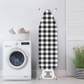 Black And White Gingham Pattern Print Ironing Board Cover