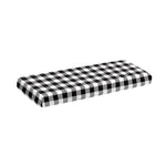 Black And White Gingham Pattern Print Piano Keyboard Cover