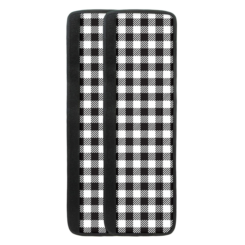 Black And White Gingham Pattern Print Refrigerator Handle Covers