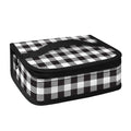 Black And White Gingham Pattern Print Small Lunch Bag
