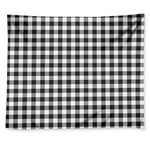 Black And White Gingham Pattern Print Tapestry