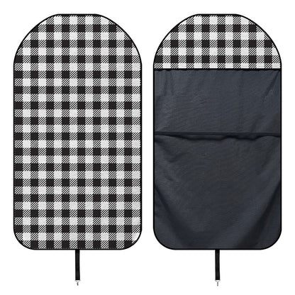 Black And White Gingham Pattern Print Waterproof Car Seat Cover