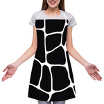 Black And White Giraffe Pattern Print Adjustable Apron