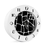 Black And White Giraffe Pattern Print Alarm Clock