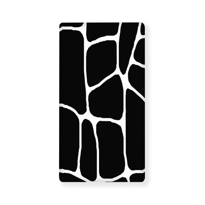 Black And White Giraffe Pattern Print Baby Crib Sheet