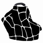Black And White Giraffe Pattern Print Baby Seat Cover