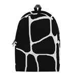 Black And White Giraffe Pattern Print Backpack
