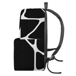 Black And White Giraffe Pattern Print Backpack