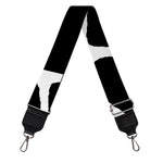 Black And White Giraffe Pattern Print Bag Strap