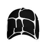 Black And White Giraffe Pattern Print Baseball Cap