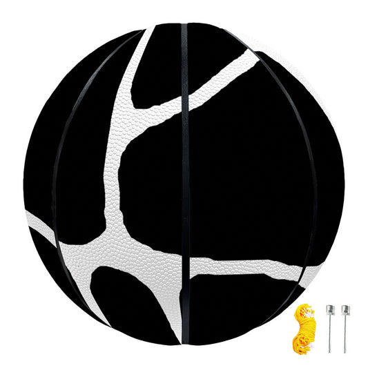 Black And White Giraffe Pattern Print Basketball