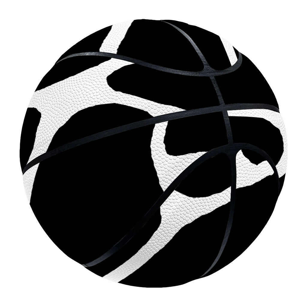 Black And White Giraffe Pattern Print Basketball