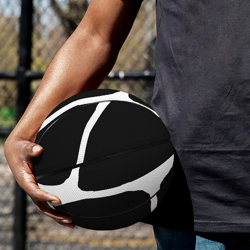 Black And White Giraffe Pattern Print Basketball