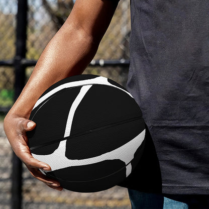 Black And White Giraffe Pattern Print Basketball