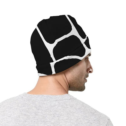 Black And White Giraffe Pattern Print Beanie
