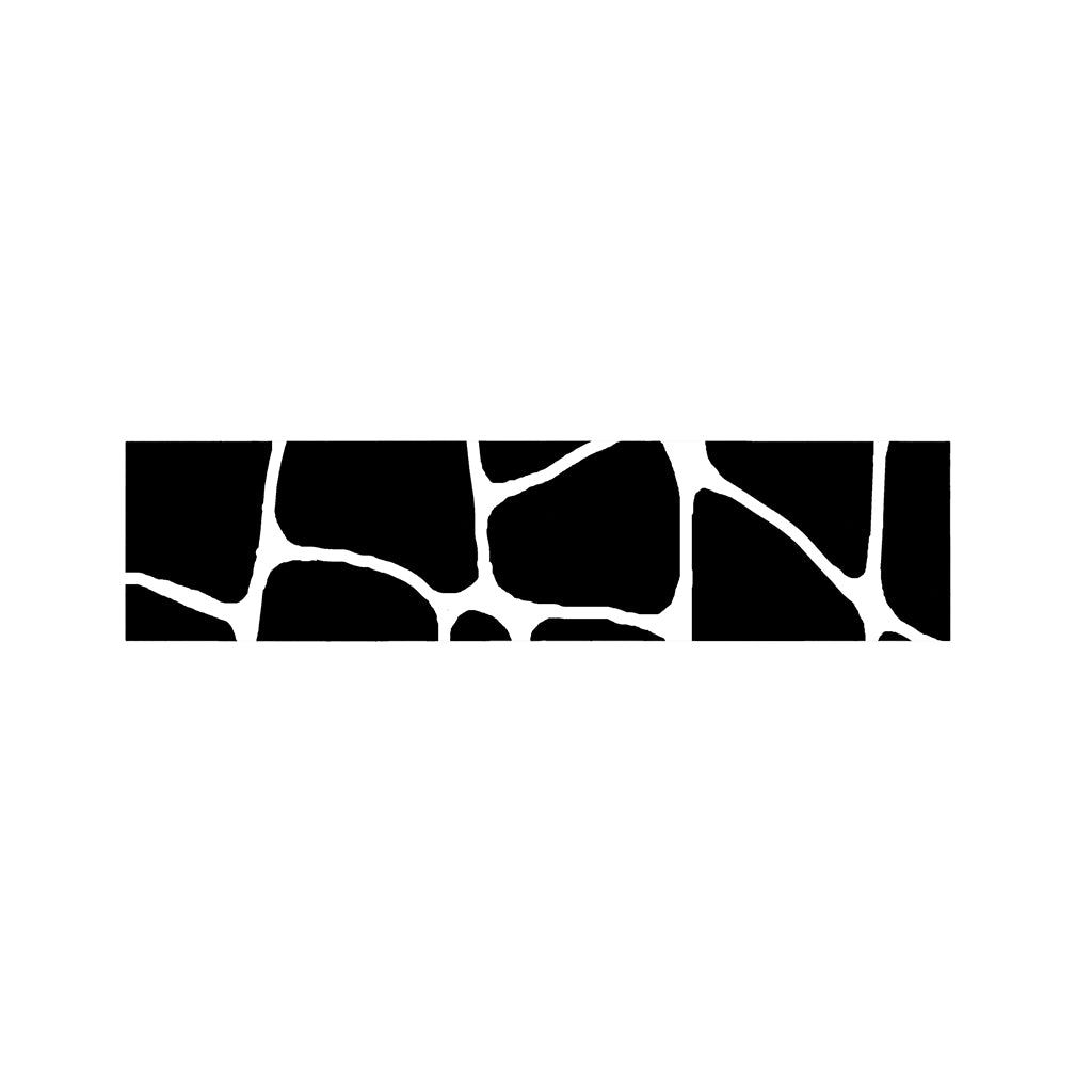 Black And White Giraffe Pattern Print Bed Runner