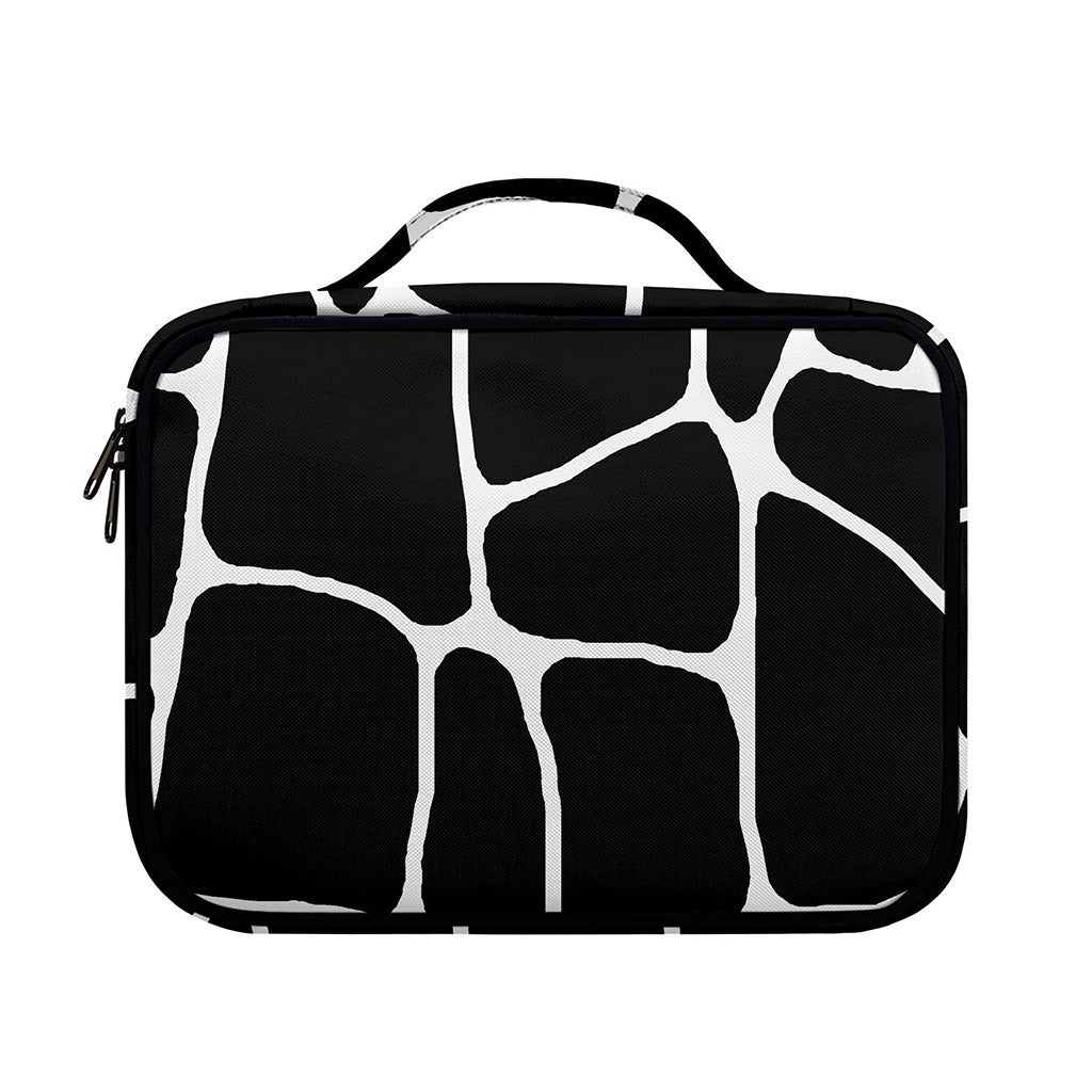 Black And White Giraffe Pattern Print Briefcase Bible Bag