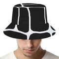 Black And White Giraffe Pattern Print Bucket Hat