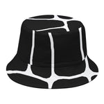 Black And White Giraffe Pattern Print Bucket Hat