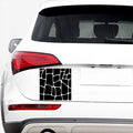 Black And White Giraffe Pattern Print Car Sticker