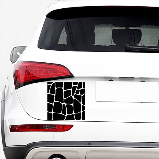 Black And White Giraffe Pattern Print Car Sticker