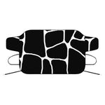 Black And White Giraffe Pattern Print Car Windshield Snow Cover