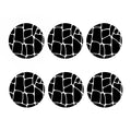 Black And White Giraffe Pattern Print Coaster Set