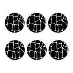 Black And White Giraffe Pattern Print Coaster Set