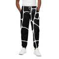 Black And White Giraffe Pattern Print Cotton Sweatpants