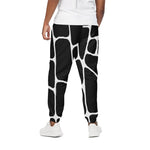 Black And White Giraffe Pattern Print Cotton Pants