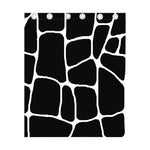 Black And White Giraffe Pattern Print Curtain