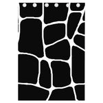 Black And White Giraffe Pattern Print Curtain
