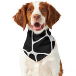 Black And White Giraffe Pattern Print Dog Bandana