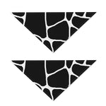 Black And White Giraffe Pattern Print Dog Bandana