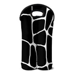 Black And White Giraffe Pattern Print Double Neoprene Wine Tote