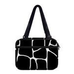 Black And White Giraffe Pattern Print Double Strap Bible Bag