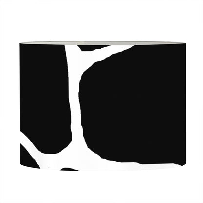 Black And White Giraffe Pattern Print Drum Lamp Shade