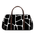 Black And White Giraffe Pattern Print Duffel Bag