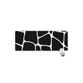Black And White Giraffe Pattern Print Extended Mouse Pad
