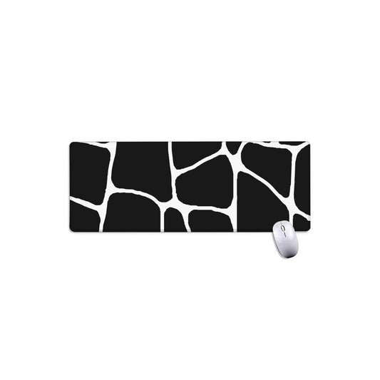Black And White Giraffe Pattern Print Extended Mouse Pad