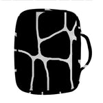 Black And White Giraffe Pattern Print Front Pocket Bible Bag