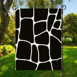 Black And White Giraffe Pattern Print Garden Flag