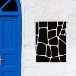 Black And White Giraffe Pattern Print Garden Flag