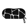 Black And White Giraffe Pattern Print Glasses Case