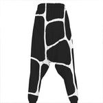 Black And White Giraffe Pattern Print Hammer Pants