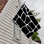 Black And White Giraffe Pattern Print House Flag