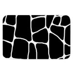 Black And White Giraffe Pattern Print Indoor Door Mat