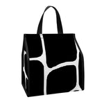Black And White Giraffe Pattern Print Insulated Lunch Tote